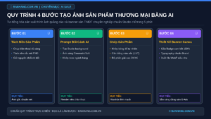 Quy Trình 4 Bước Tạo Ảnh Sản Phẩm Thương Mại Bằng AI Midjourney & Canva